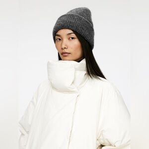 Arket Alpaca Merino Beanie - Dark Grey NEW with Tags